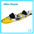 3 personnes Kayak d&#39;océan assis sur le canoe en plastique avec des prix